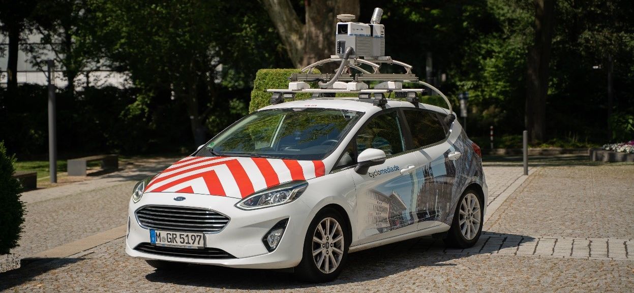 Exemple d'une voiture Cyclomedia